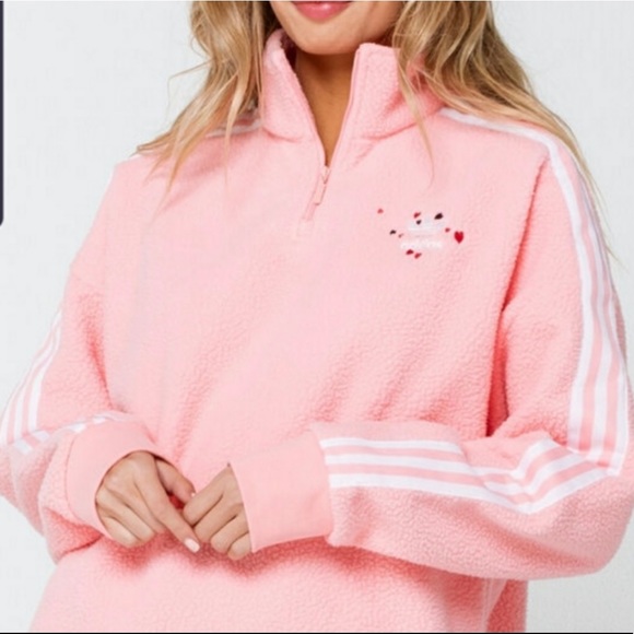 Adidas Glory Pink Fleece Jacket 